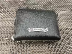 Genuine Leather Cowhide Zipper Bag, Short Style Studded Bag, Coin Purse, Hot-Selling in Japan, Korea, Europe, and America for Foreign Trade