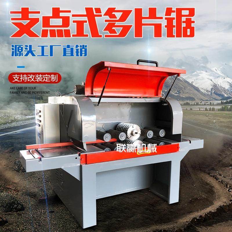 小型方木多片锯木工机械全自动解板开料机简易上下双动力开板锯