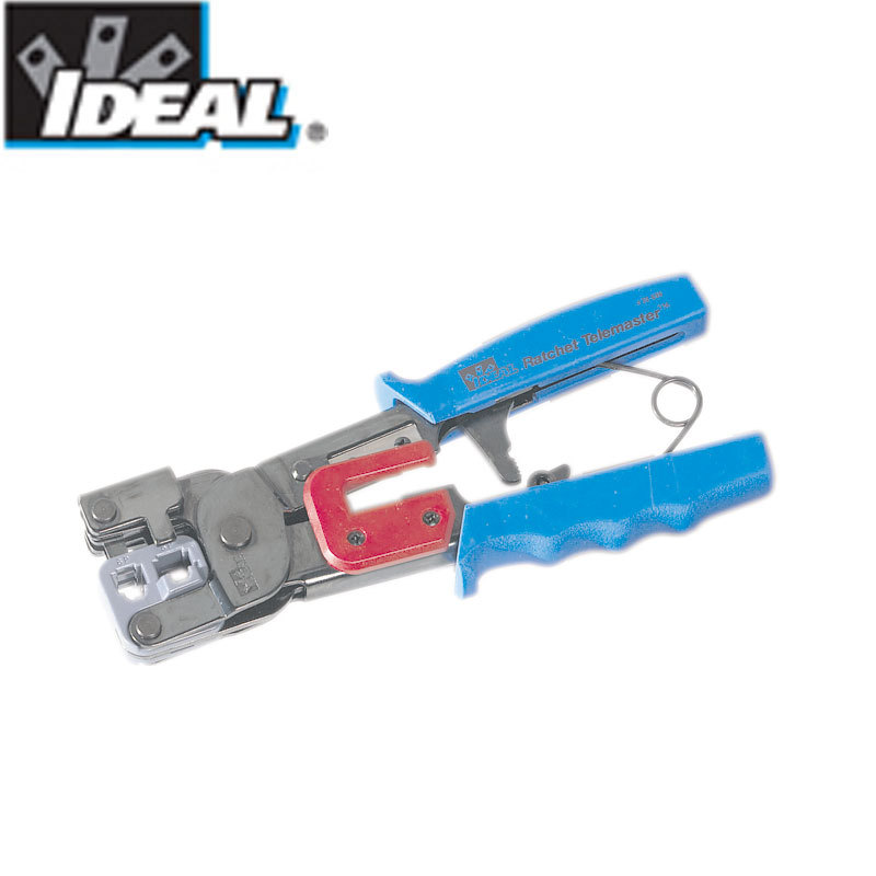 IDEAL30-696 压线钳 棘轮止退压线钳压接RJ11/RJ45