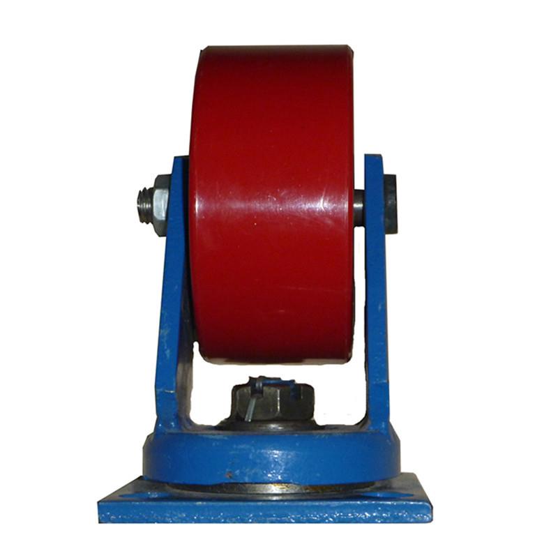 6寸8寸10寸12寸加重聚氨酯脚轮PU万向轮定向轮单轮承重1吨