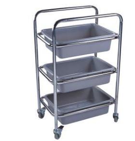 AF08166 白云餐盘收集车A 不锈钢收纳车 手推车餐具收集车清洁车