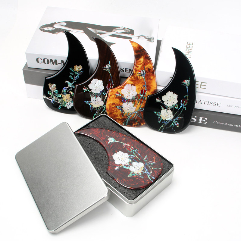 吉他护板贴纸41寸民谣木吉他圆缺角面板保护膜扫弦防刮花吉它配件