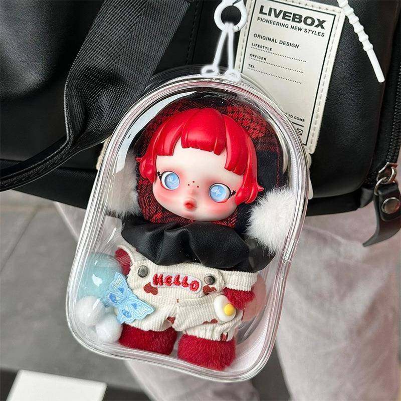 新款SP冬日乐章公仔保护套拉布布坐坐派对遛娃包15cm棉花娃娃痛包