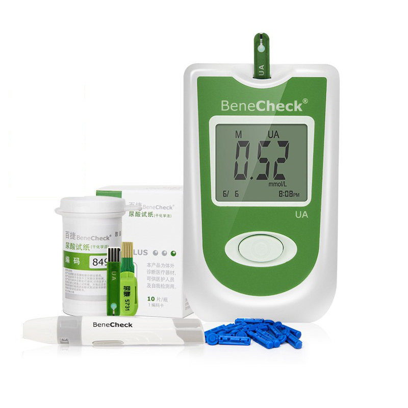 百捷尿酸测试仪benecheck家用测尿酸的仪器痛风尿酸检测仪af