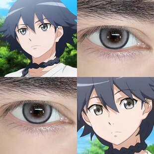 白月初cos灰色美瞳爆款系列水润隐形眼镜男女款正品不伤眼8ST