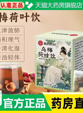 国药药材乌梅荷叶饮畅涣轻药房直售2.0茶包乌梅荷叶饮1cq