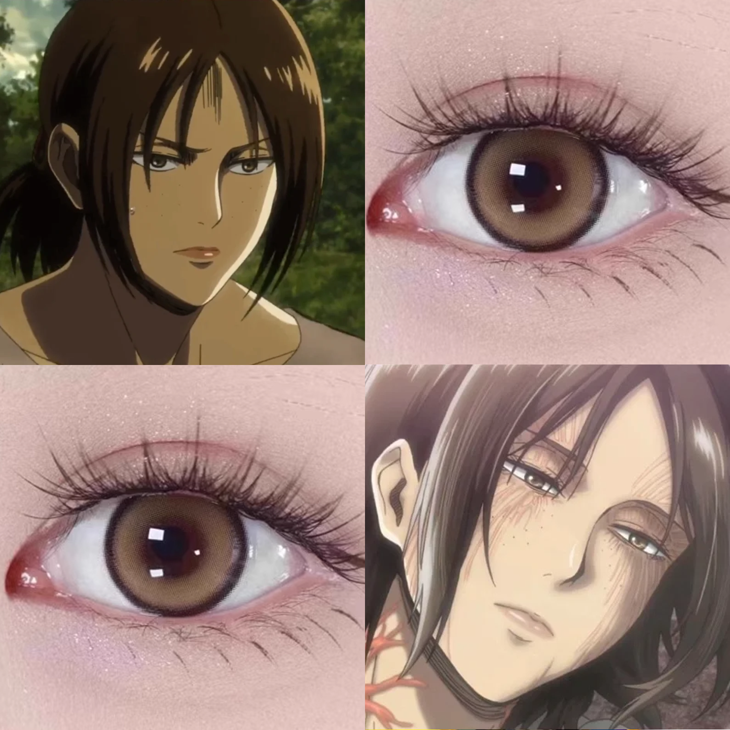 尤弥尔cos美瞳日半年抛进击的巨人绪露卡绣虎黄豆豆不焦绿舒bs