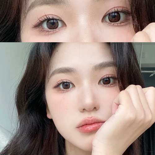 fairycon美瞳超嗲台妹清纯学妹黑棕色美瞳日抛隐形眼镜DST