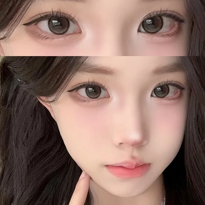 envie浅杏棕美瞳半年抛同款大直径混血棕色融瞳隐形眼镜3TB