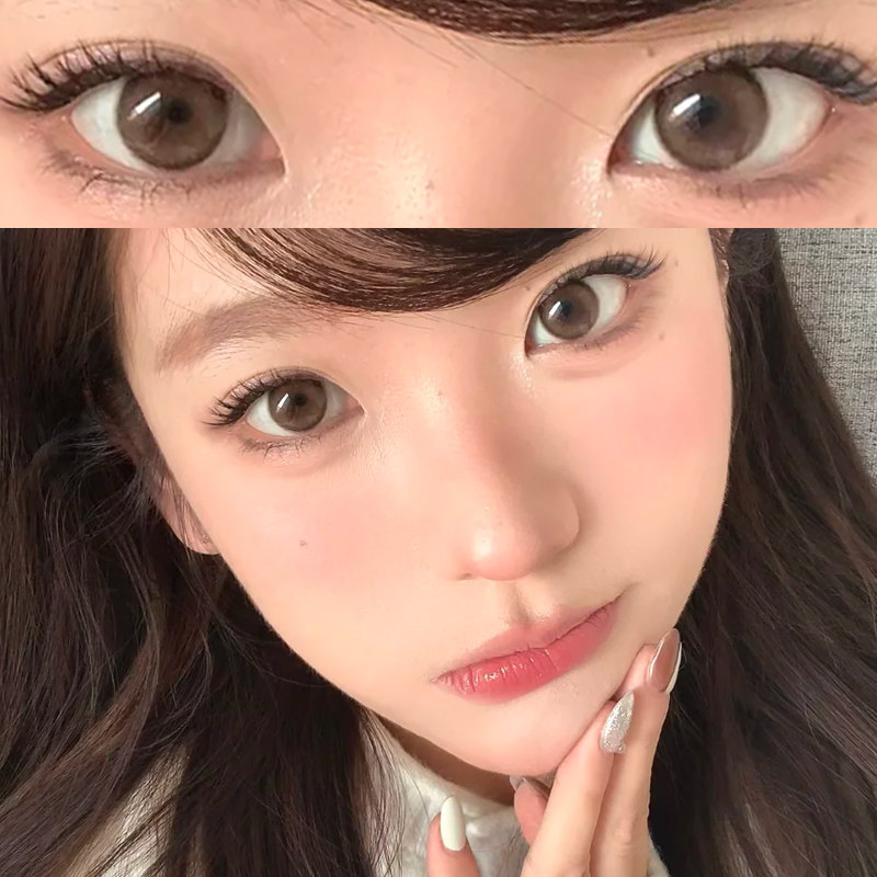 小鹿夜棕美瞳半年抛亚裔混血小大直径自然隐形近视眼镜一年抛9tb,隐形眼镜/护理液,彩色隐形眼镜,淘宝优惠券,粉丝福利购,淘宝优惠卷
