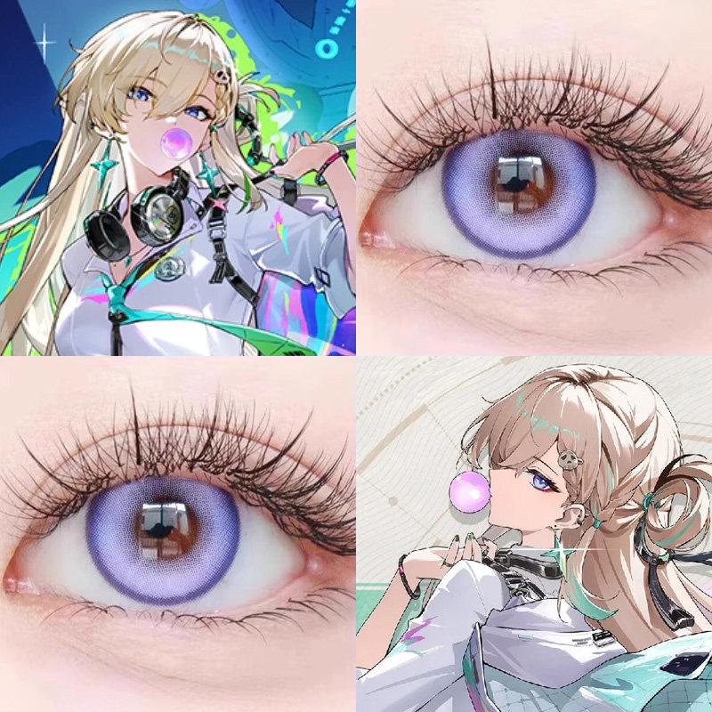 鸣潮琳奈cos美瞳日抛桑果气泡酸Q葡萄梦神花园桑葚奶昔紫芙蓉AH