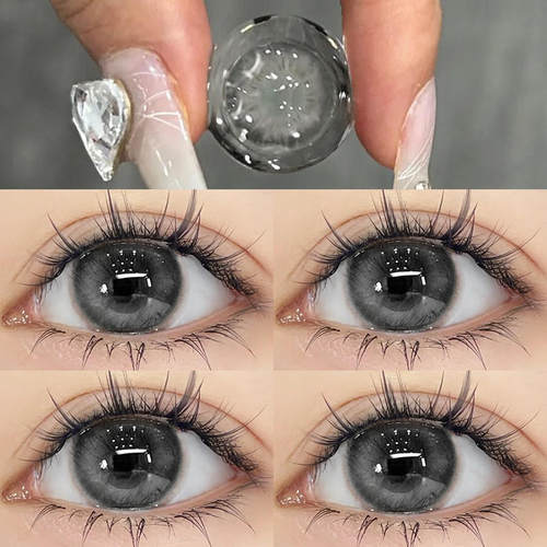 mirage黎雾灰color初胭褐灰美瞳俄罗斯女孩蓝半年抛小直径年抛CST