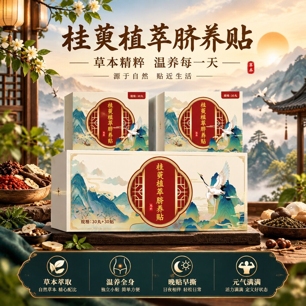 桂萸植萃脐养贴官方旗舰店理正品草本吴茱萸肉桂护脐贴艾灸贴9yb