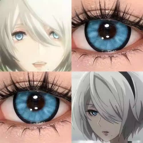 2Bcos美瞳日抛尼尔机械纪元小大直径隐形眼镜带度数漫展正品6st