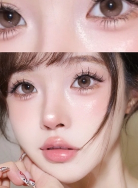 recolook美瞳月光千金棕色半年抛大直径混血三明治工艺旗舰店6st