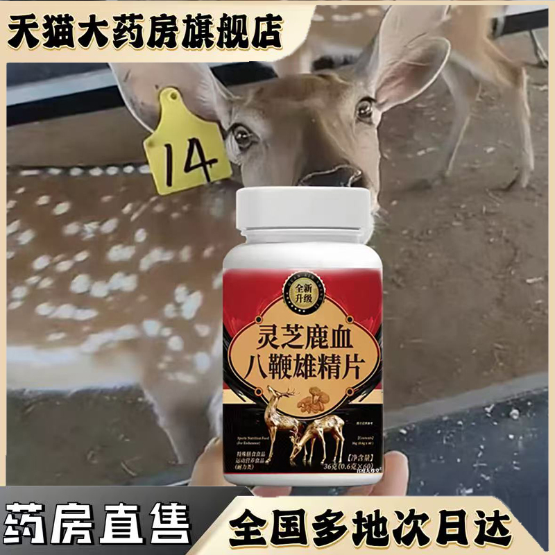灵芝鹿血八鞭雄精片官方旗舰店正品甄选原材匠心制作直播同款0CL