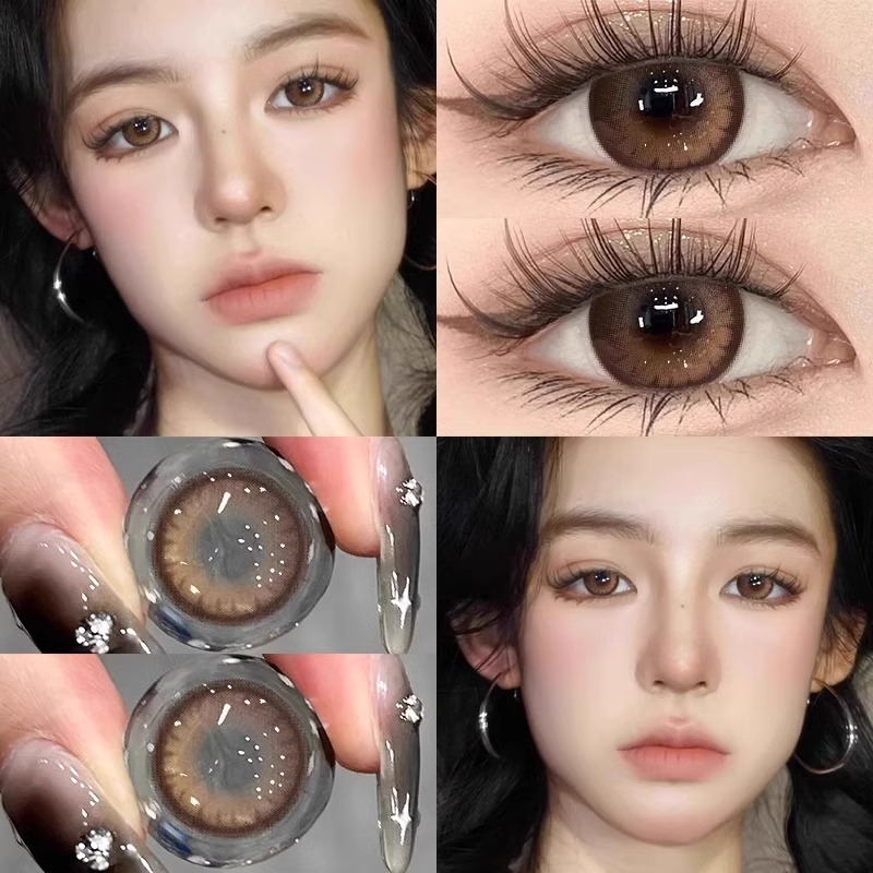心愿莓拉美瞳半年抛自然锁边大小直径隐形眼镜正品6st