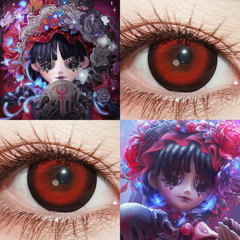 小女孩石榴蝶小姐cos美瞳日半年抛第五人格笼中梦红魔女画廊舒bs