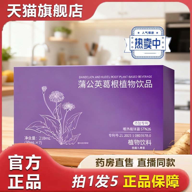 蒲公英葛根植物饮料果蔬汁液体饮品独立包装植物饮料9dp