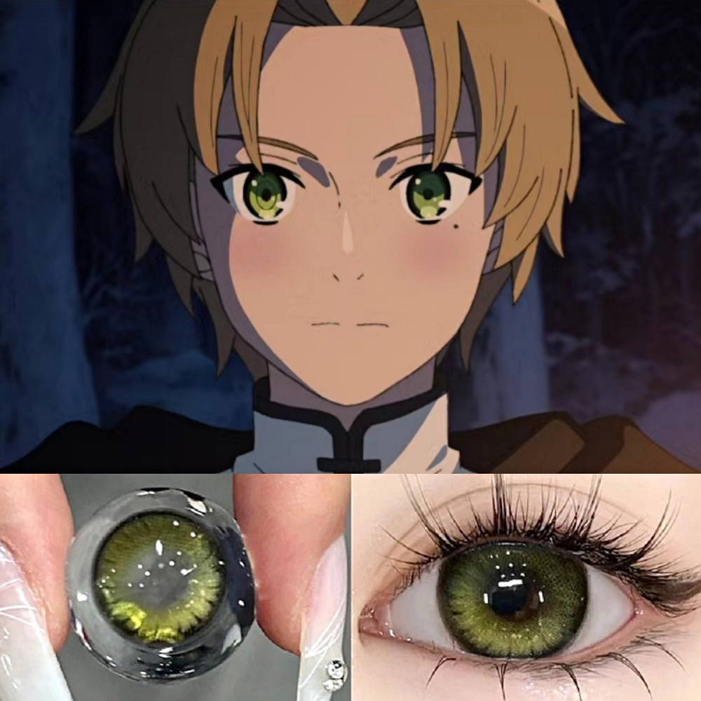 无职转生鲁迪乌斯cos美瞳半年抛大小直径希琪彩色隐形眼镜漫展st
