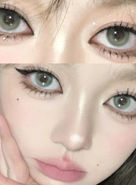 cheoco美瞳青城芒芒蓝冰芒芒半年抛纯欲大小直径隐形眼镜正品5ST