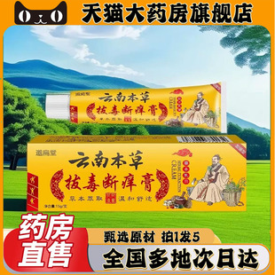 云南本草拔毒断痒膏官方旗舰店直播同款王大药房旗舰店直售0CL