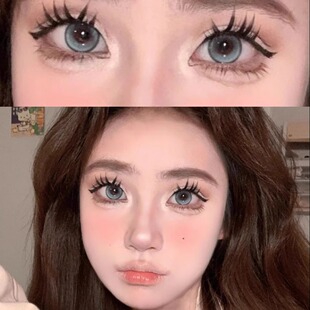 美瞳盐湖猫眼日抛大直径绿色cos欧美混血隐形眼镜6st