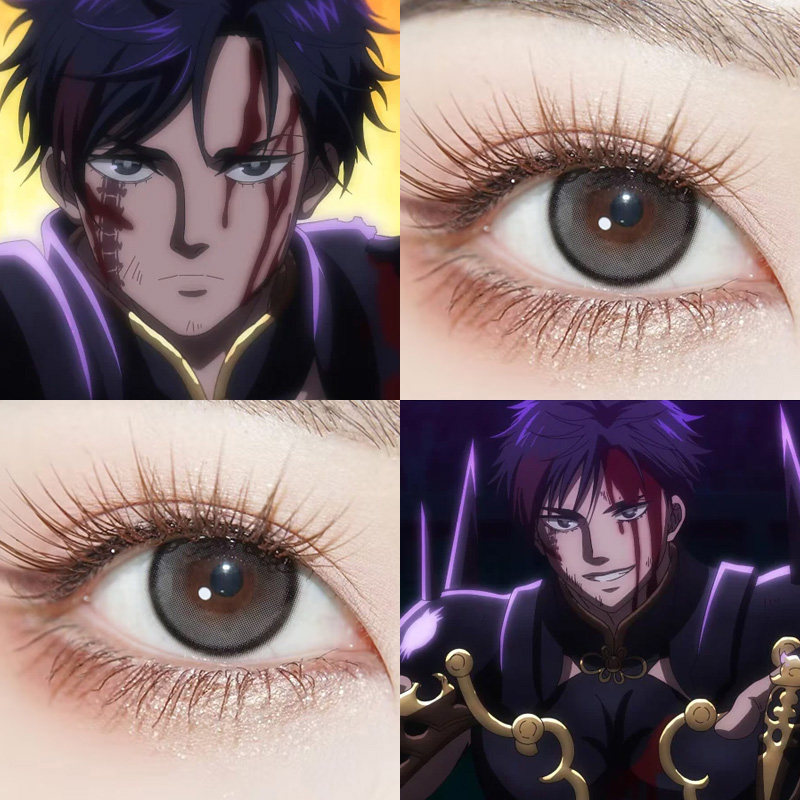 终末的女武神嬴政cos美瞳秦始皇黑色椰子冰纯爱冷灰薄荷奶灰婷AH