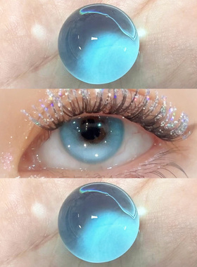 月精灵cos美瞳半年抛欧美蓝色混血年抛正品官网旗舰店隐形眼镜5ST
