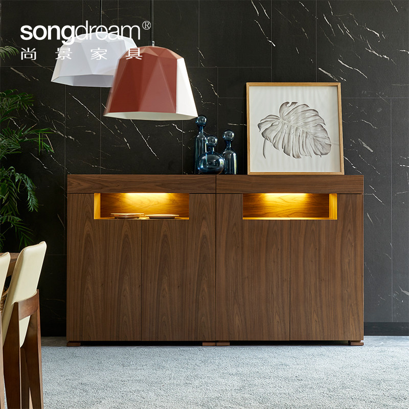 尚景家具北欧柜子茶水柜酒柜隔断柜现代简约家用餐边柜玄关柜鞋柜|ruв категории жилой мебели, кабинет, обеденный буфет - от Buy2taobao.com для оказания профессиональной услуги покупки агента Taobao