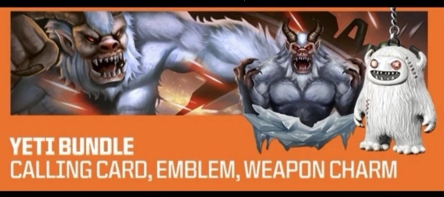 使命召唤22黑色行动7COD22 BO7野人挂件名片头像徽章YETI激活码