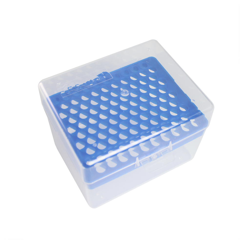 移液器移液吸头盒 tip头盒 10ul 200UL 300ul 1000ul 1250UL 5ml 10ml 蓝色 96孔 60孔 100孔 白色
