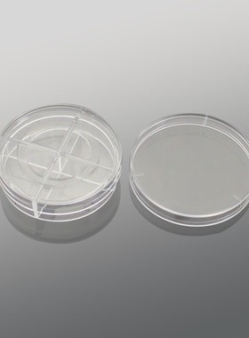 白鲨biosharp BS-20A-GJM4 39mm玻底共聚焦培养皿玻底直径20mm4分格独立无菌包装