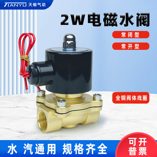 天榆气动电磁阀2W160-15常闭型