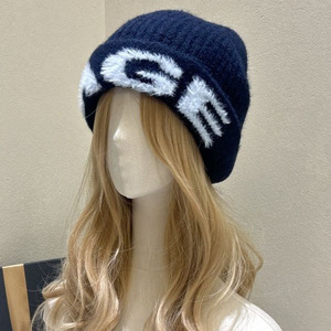 日系复古针织毛线帽女2025新款秋冬保暖护耳冷帽百搭显脸小包头帽