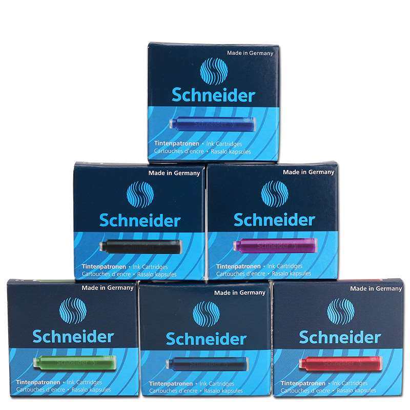德国schneider施耐德钢笔墨囊学生用30支瓶装非碳素一次性2.6mm口