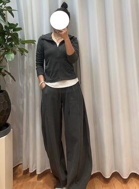 谁穿谁好看 Ar*软糯加厚假两件德绒卫衣+卫裤灰色套装25秋冬