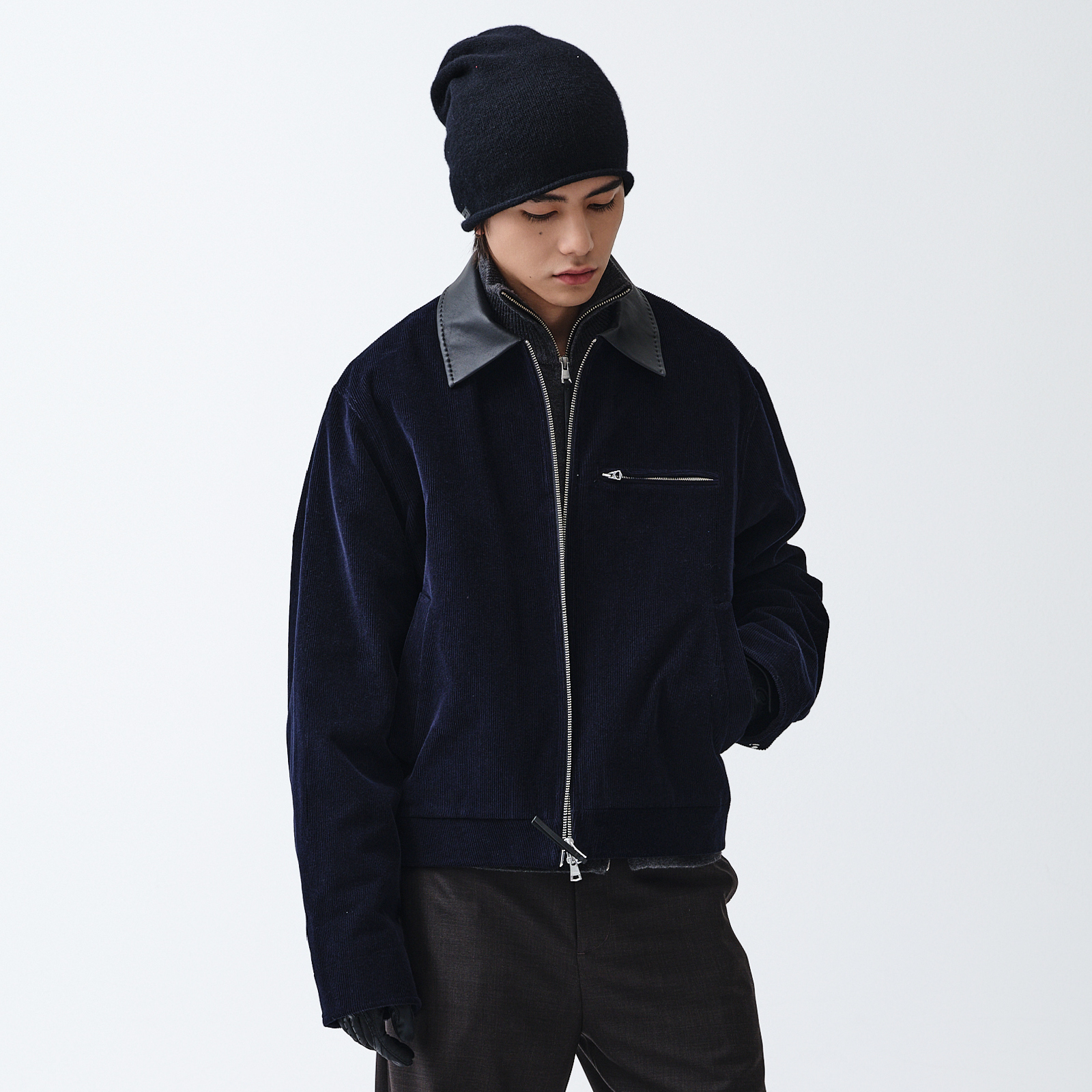 ROARINGWILD 主线系列 棕色牦牛绒灯芯绒底特律夹克