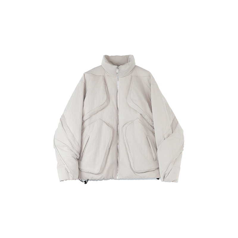 咆哮野兽体块可调节衣长羽绒外套