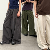 长裤 roaringwild 男 咆哮野兽 军绿色尼龙透气阔腿伞兵工装 arch