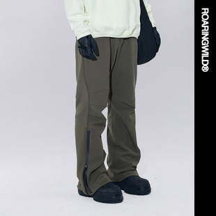 热销中 军绿色微喇拉链长裤 咆哮野兽主线 Roaringwild