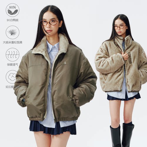 roaringwild飞行员夹克羽绒服