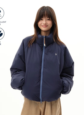 roaringwild a arch咆哮野兽蓝色立领基础外套鸭绒保暖男士羽绒服