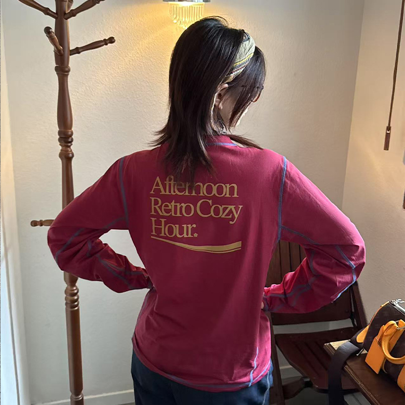 roaringwild a arch 咆哮野兽 圆领宽松男士运动速干美式长袖T恤