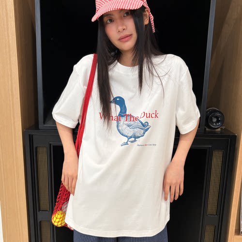 roaringwild鸭子印花凉感短袖t恤