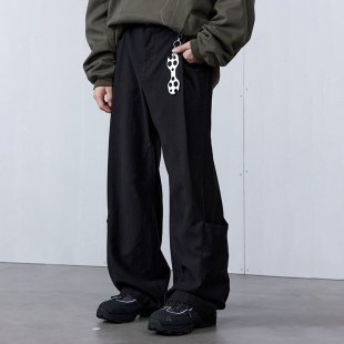 咆哮野兽 arch 黑色 棕色装 roaringwild 饰线立体结构长裤