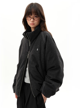 roaringwild a arch 咆哮野兽 立领绵羊毛混纺外套保暖鹅绒羽绒服