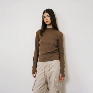 小高领刺绣华夫格长袖 roaringwild 咆哮野兽 arch 上衣