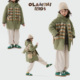 OLAMIMI定制 棉服外套 2024冬亲子撞色拼接格纹复古连帽保暖中长款