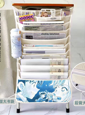 名侦探柯南挂书袋课桌收纳袋初中高中生书本大容量多功能书挂袋